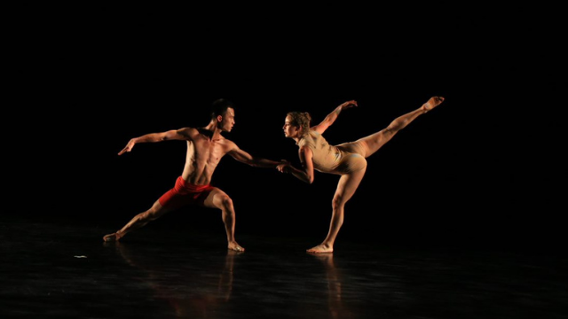 Students in a dance performance