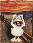 Alt Text Example: Screaming Duck