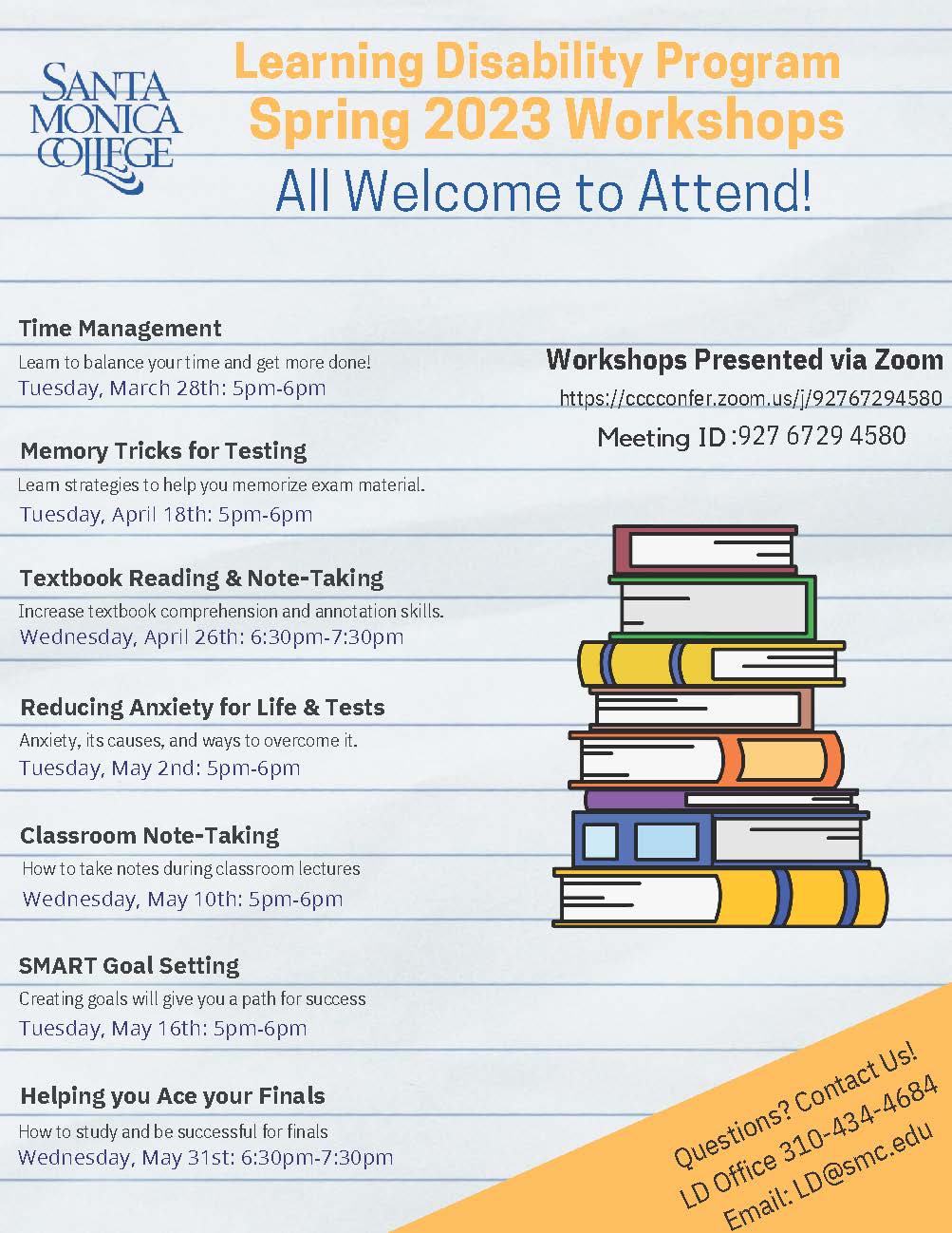 spring workshops 2023