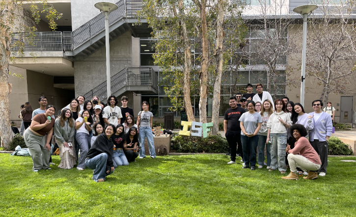 students on grass