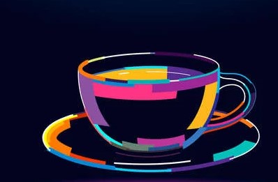 colorful coffee cup