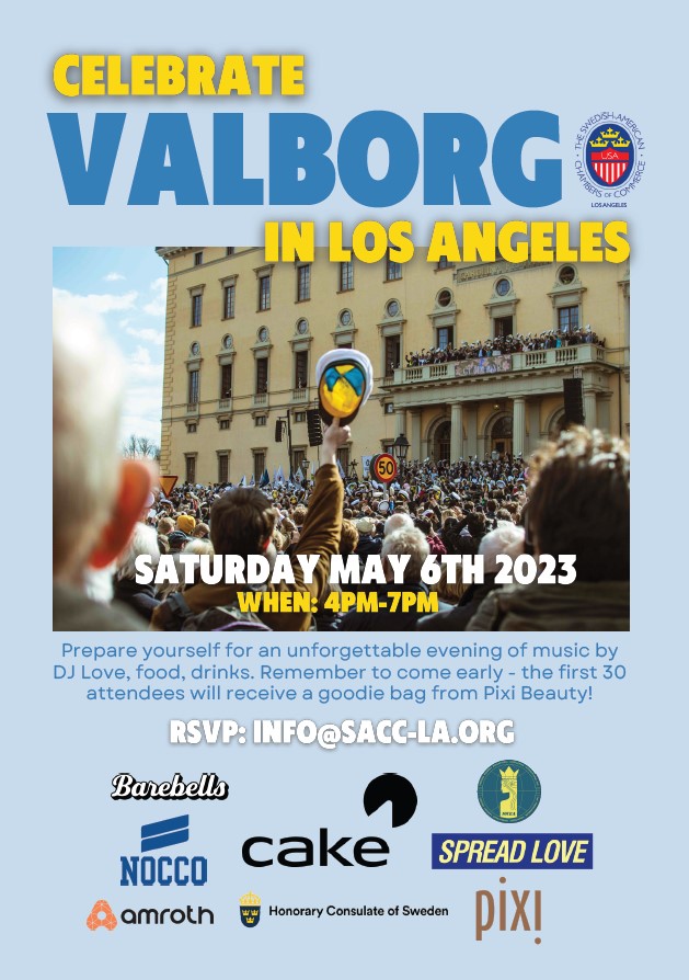 Flyer for Valborg Event