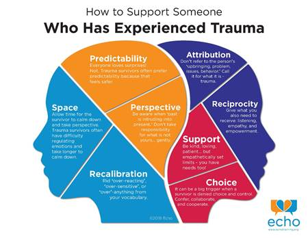 graphic with descriptions of Who Has Experienced Trauma