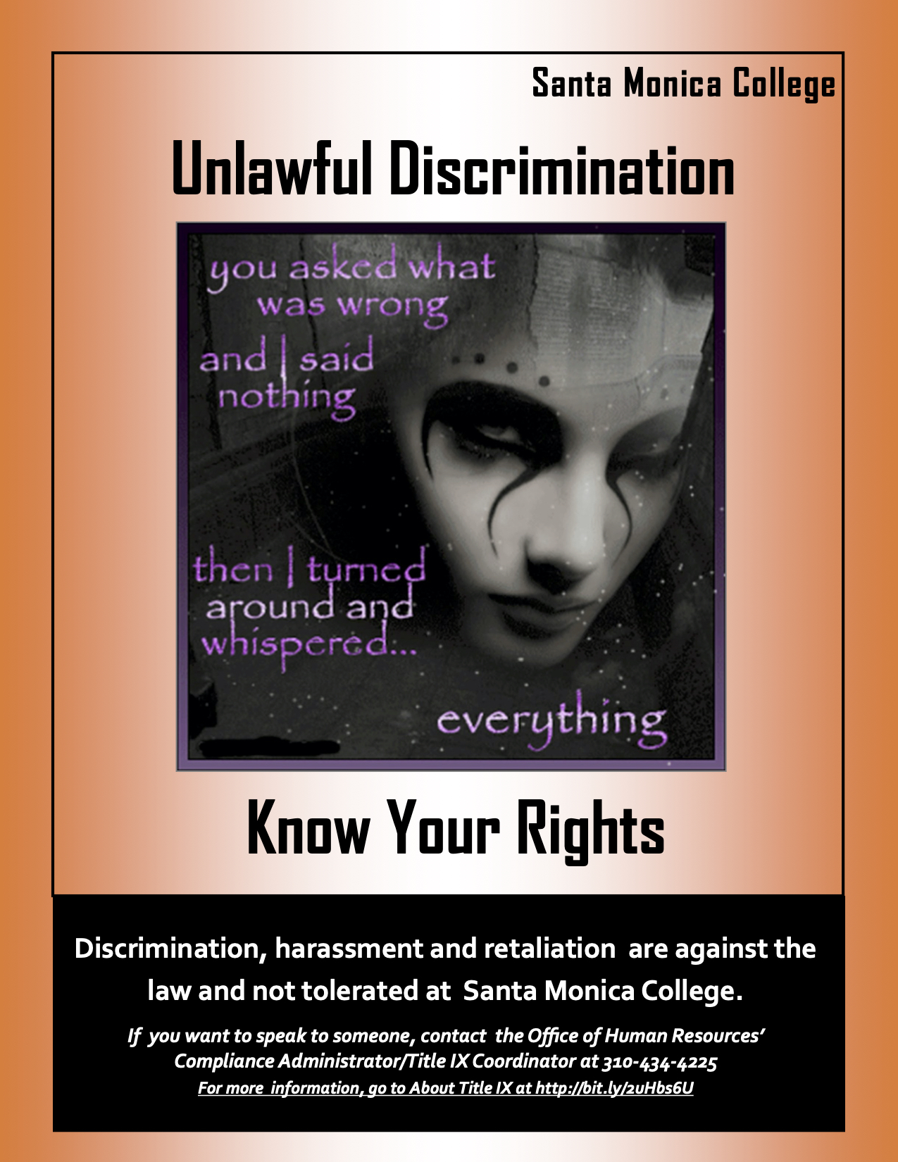 >Unlawful Discrimination Poster
