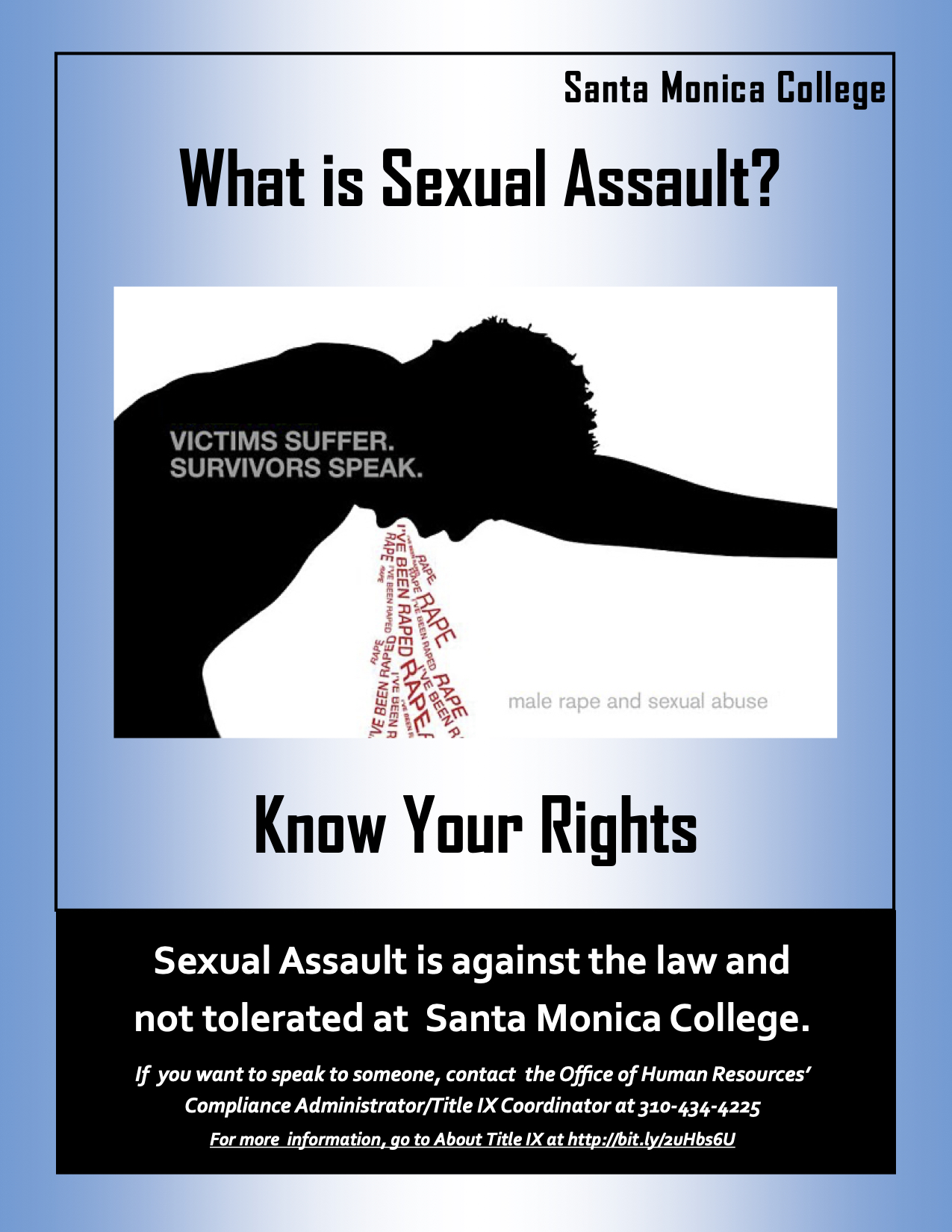 What is Sexual Assault? Blue Poster