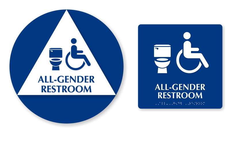 Gender Netural Restroom Sign