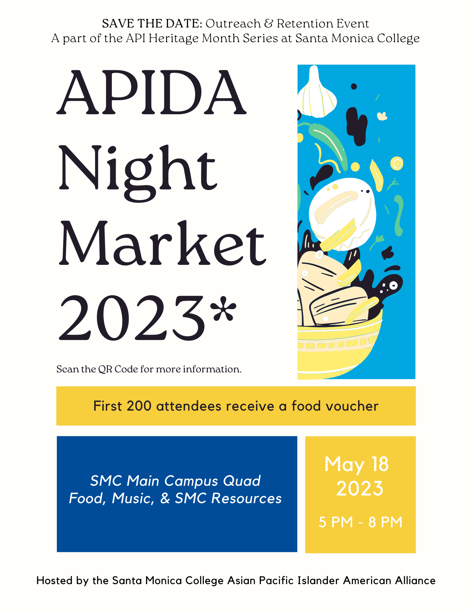 Save the date flyer